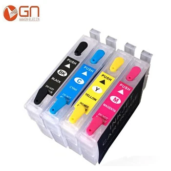 

GN Refillable ink cartridge T2201XL-T2204XL for Epson Stylus WF-2630 WF-2650 WF-2660 XP-320 XP-420 XP-42 printer with ARC chip