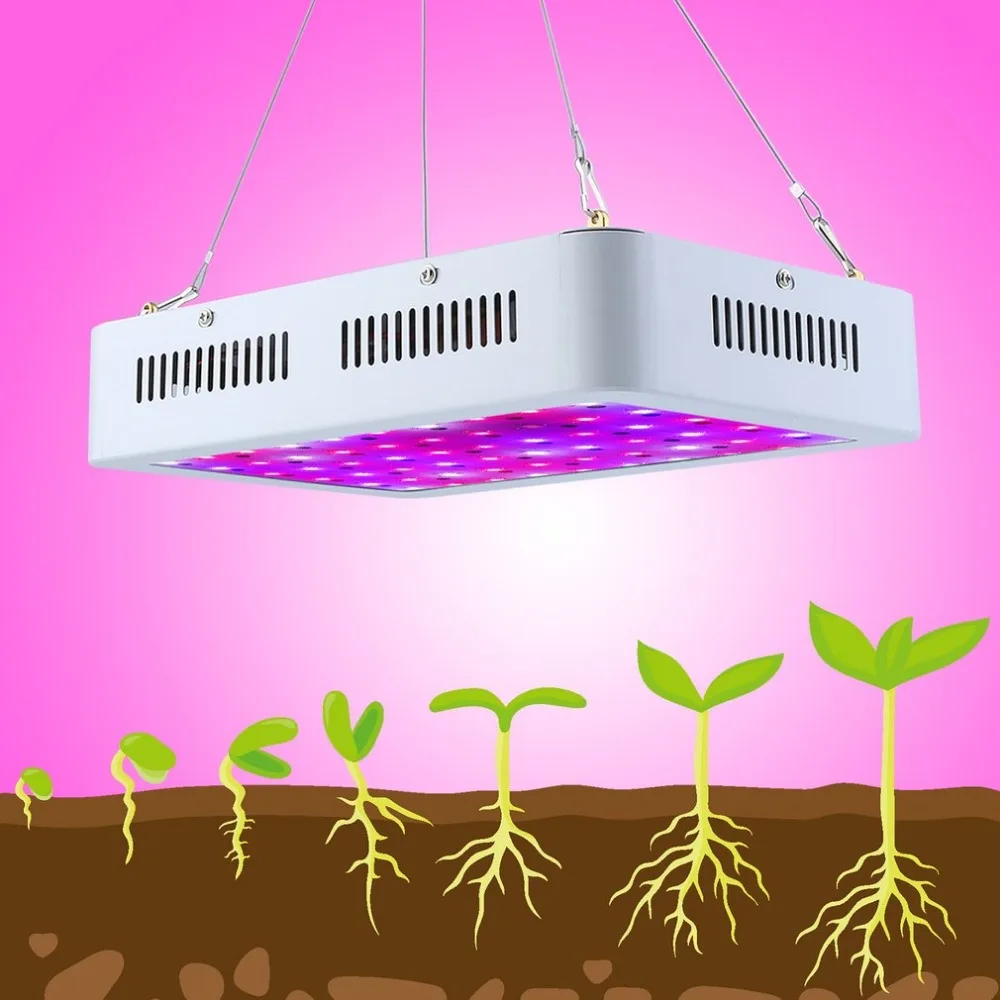 

ICOCO Double Chip LED Plan Grow Light Portable Full Spectrum Fluorescent Lamp 85-265V Promoting Grow Bloom Light EU Plug