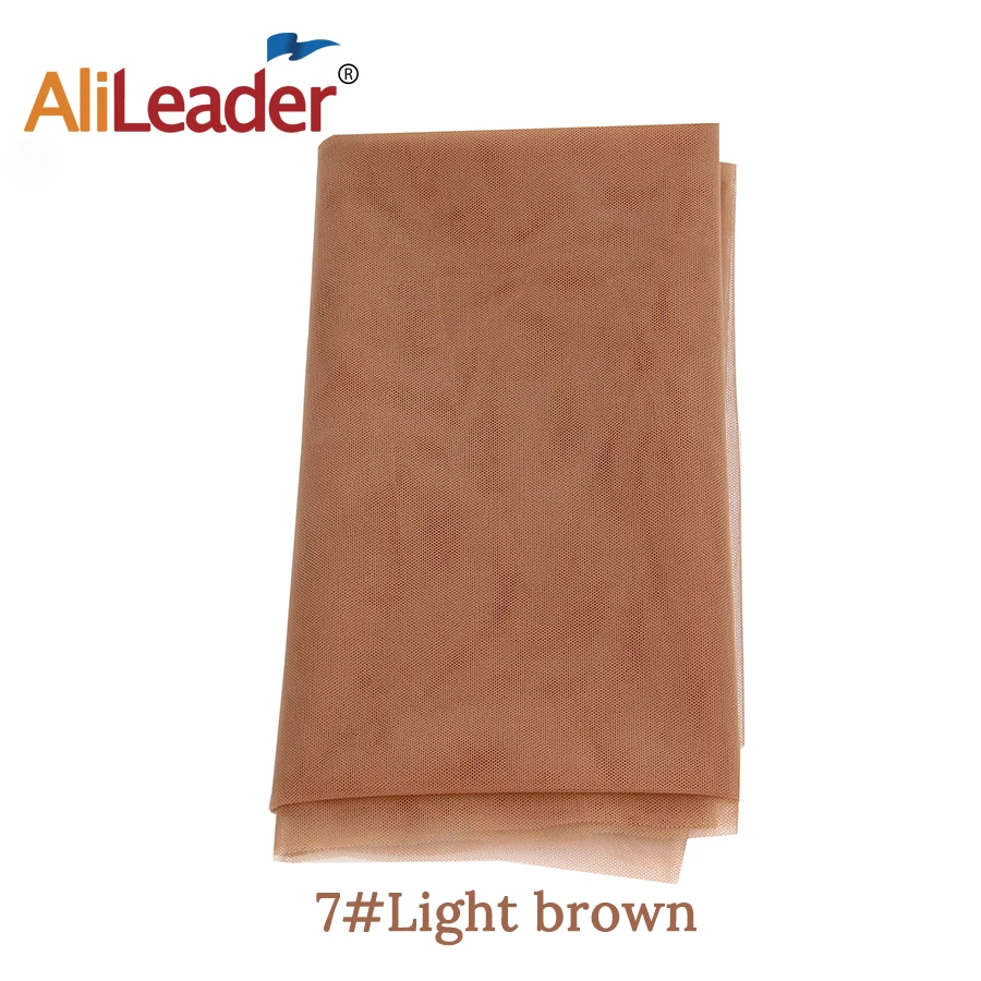 Alileader 1 Yard Light Brown Lace For Wig Making Wig Caps Lace Wigs Material Closure Frontal Foundation Wig Accessories Tools