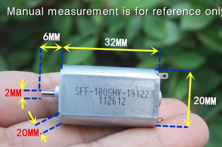 

2PCS 180 DC short axis motor 3V-6V metal brush small voltage motor Good make A5 DIY toy,car (SFF-180SHV-19122)