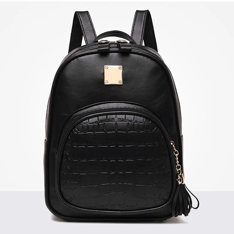 

Backpack Women Lady Backpack Shoulder Bag Leather School Bags For Teenager Girls Stone Sequined Female Preppy Small Backpack li