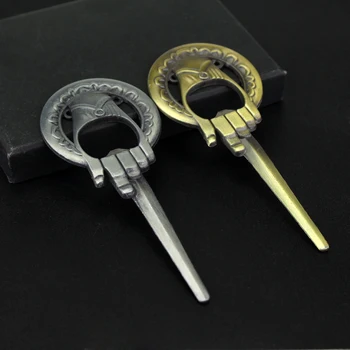 

Ice And Fire Keychain Game of Thrones Keychain bottle opener Hand Of The King Beer Opener Keyring Game of rights around