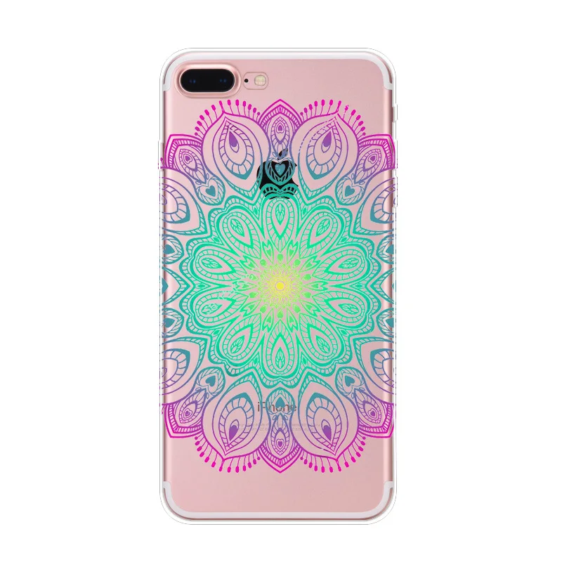 Чехол для Телефона Iphone X 5 5s 6 6s 7 Plus 8 цветной красивый кружевной с цветами мягкий