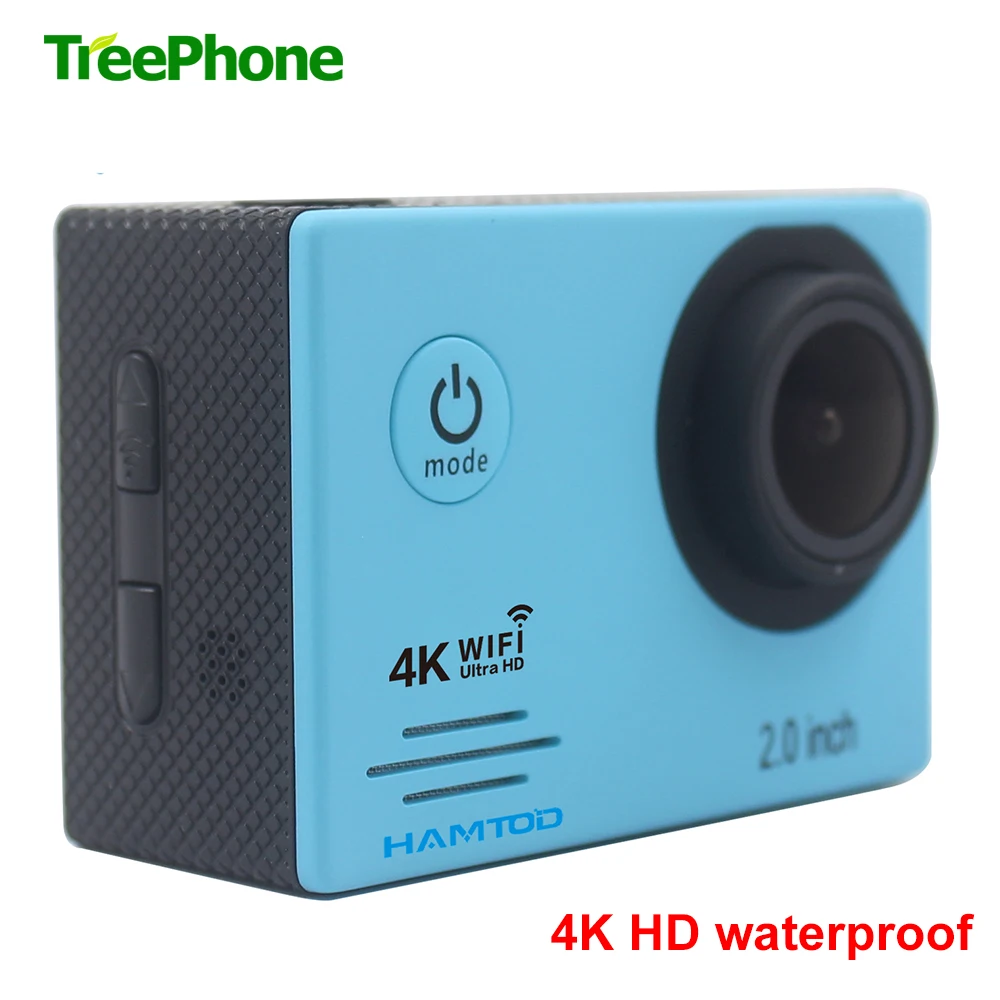 Спортивные камеры HAMTOD HF60 водонепроницаемая экшн камера 4K WiFi мини видеокамера 2 0