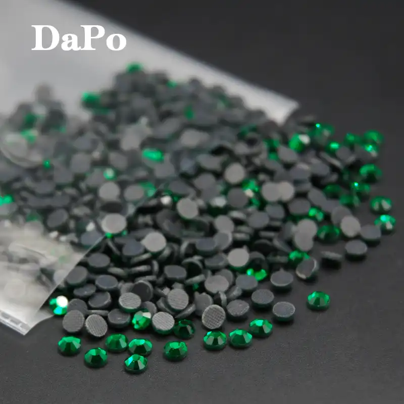 Peridot Hotfix Rhinestones Crystal Stones Flatback Heat Transfer Iron Clothes