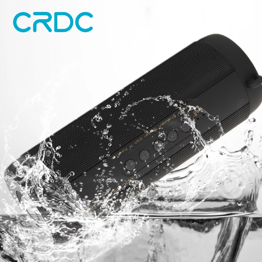 

CRDC Wireless Bluetooth Speaker Waterproof Portable Outdoor Bicycle Speaker Column Box Stereo Support TF FM Radio MP3 Player