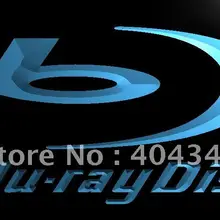 LL062-Blu-ay отображение логотипа светодиодный неоновый свет вывеска домашний декор ремесла