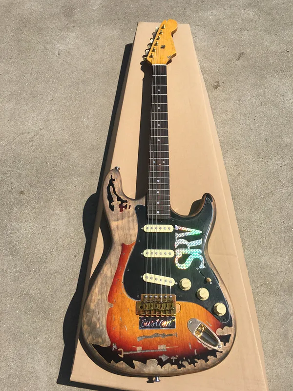 

2018+in stock gold hardware 10 s custom shop limited edition Masterbuilt srv stevie ray vaughan tribute electric guitar