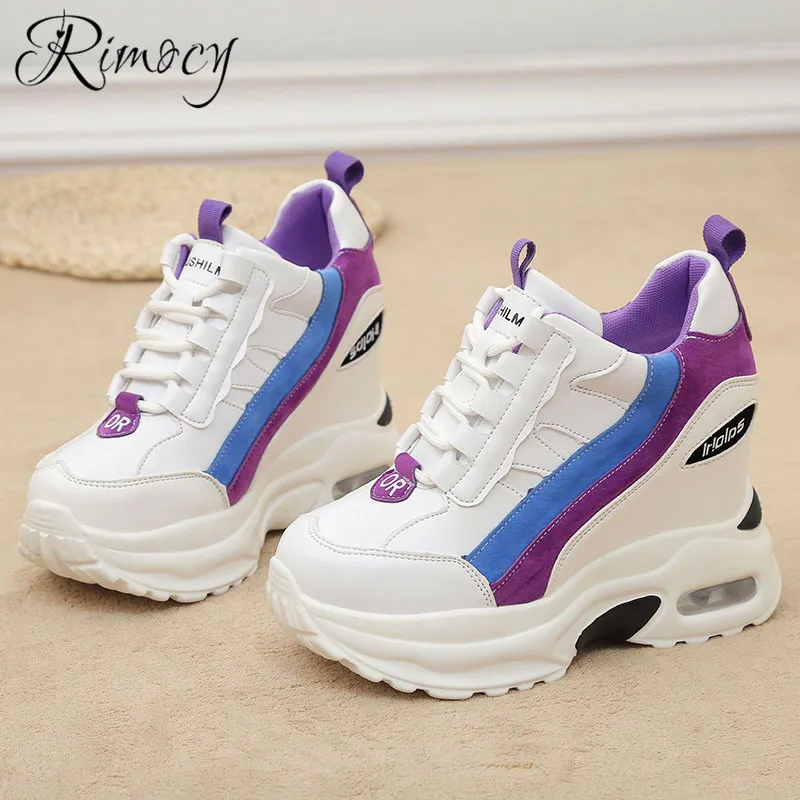 Rimocy/женские ботинки коллекция 2019 года сезон осень зима обувь на танкетке со