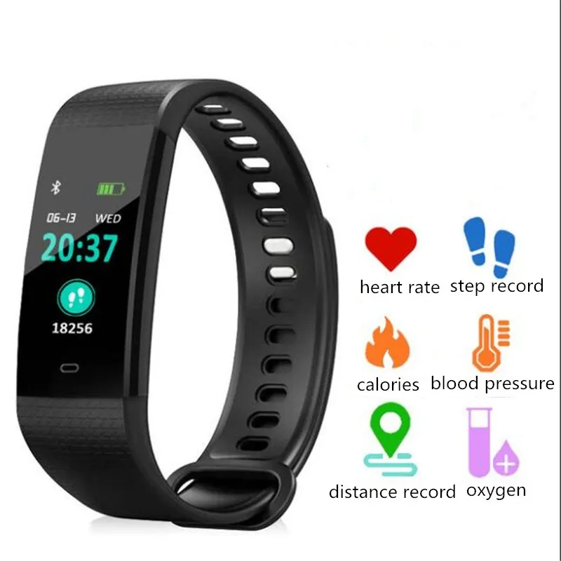 

Y5 Smart Bracelet Smart Watch High Brightness Colorful Screen Heart Rate Monitor Blood Pressure IP67 Waterproof Wristband