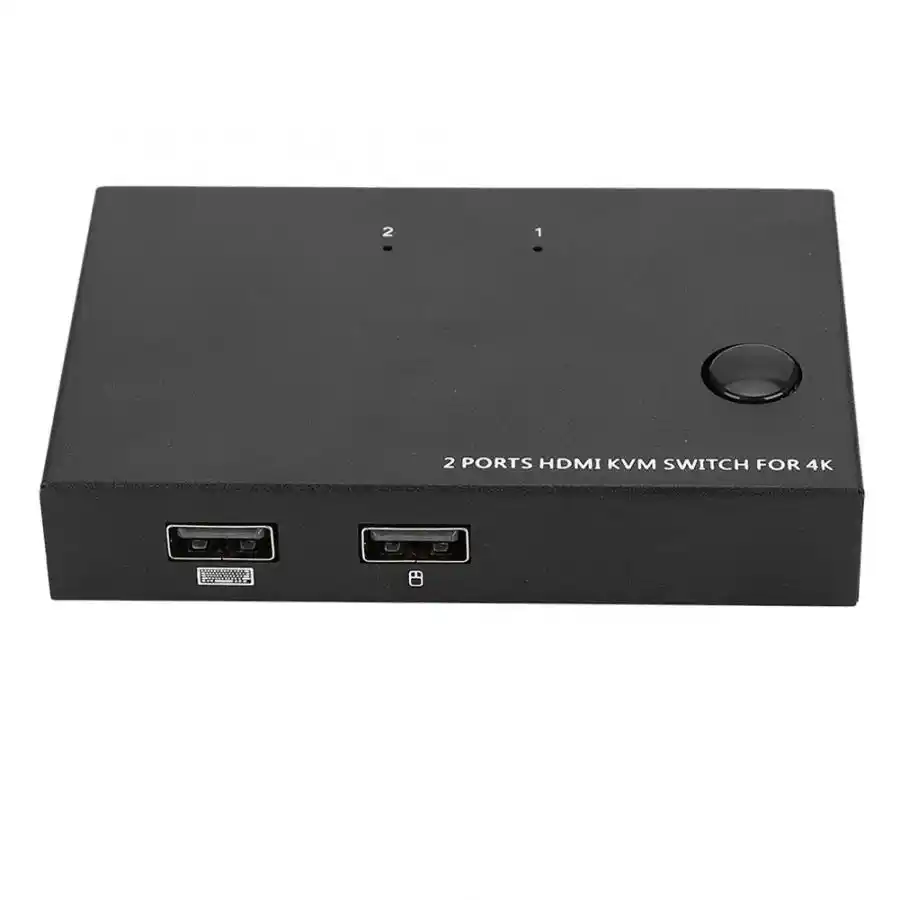 Am Km201 2 In 1 Out Hdmi Kvm Switcher Box Dual Monitor Extender Dual Splitter Video Display 3840x2160 Extender Splitter Aliexpress