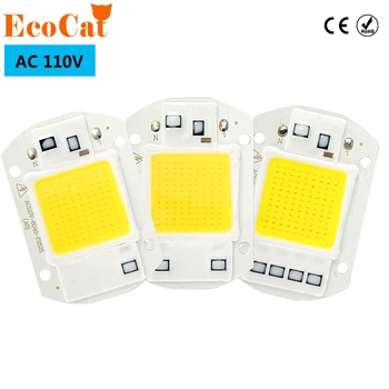 

AC 110V LED COB Chip 20W 30W 50W Input Smart IC Driver Fit For DIY Cold Warm White LED Spotlight Floodlight