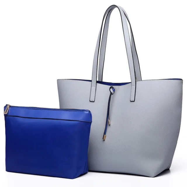 Miss Lulu 1 Set Women Pu Leather Shoulder Handbag Reversible Tote Miss Lulu 1 Set Women Pu Leather Shoulder Handbag Reversible Tote Bag Fashion Top Handle