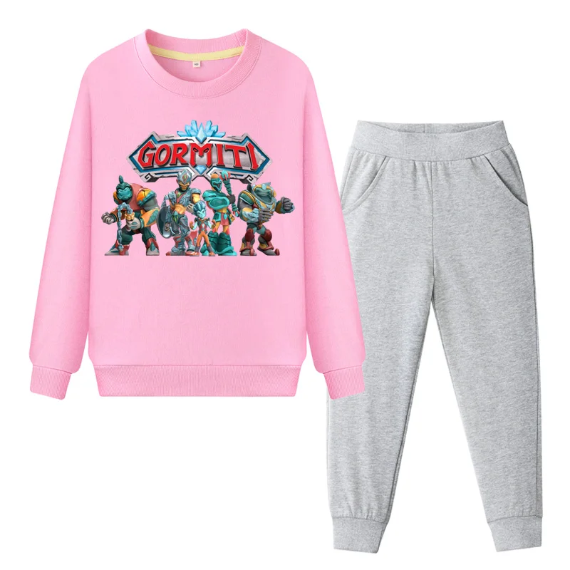 Kids Gormiti Game Clothes Set For Boys Girls Spring Sports Tracksuits Children Clothing Sets Baby Pullover Coat+Pant Suits WL103 (3)