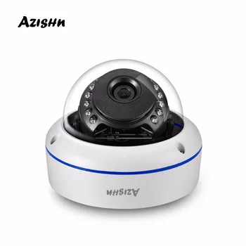 

AZISHN 5MP 2592x 1944P Super HD IP POE Security Camera Onvif Vandalproof Camera 15PCS IR LED Outdoor IP66 Waterproof Dome camera