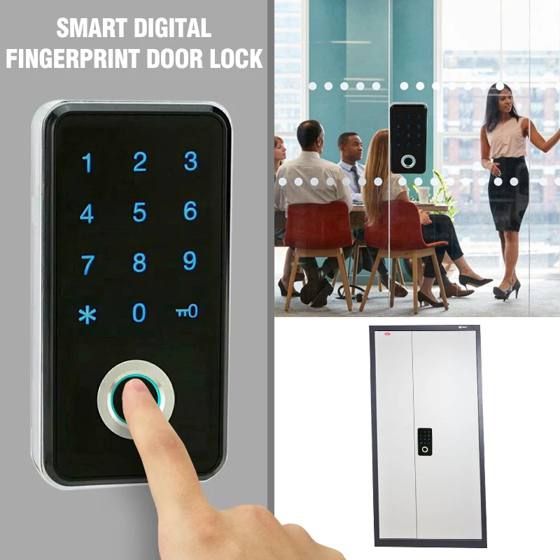 

Smart Digital Fingerprint Password Door Lock Anti-theft Touch Password Keyless Keypad Ingerprint Password Combination Security
