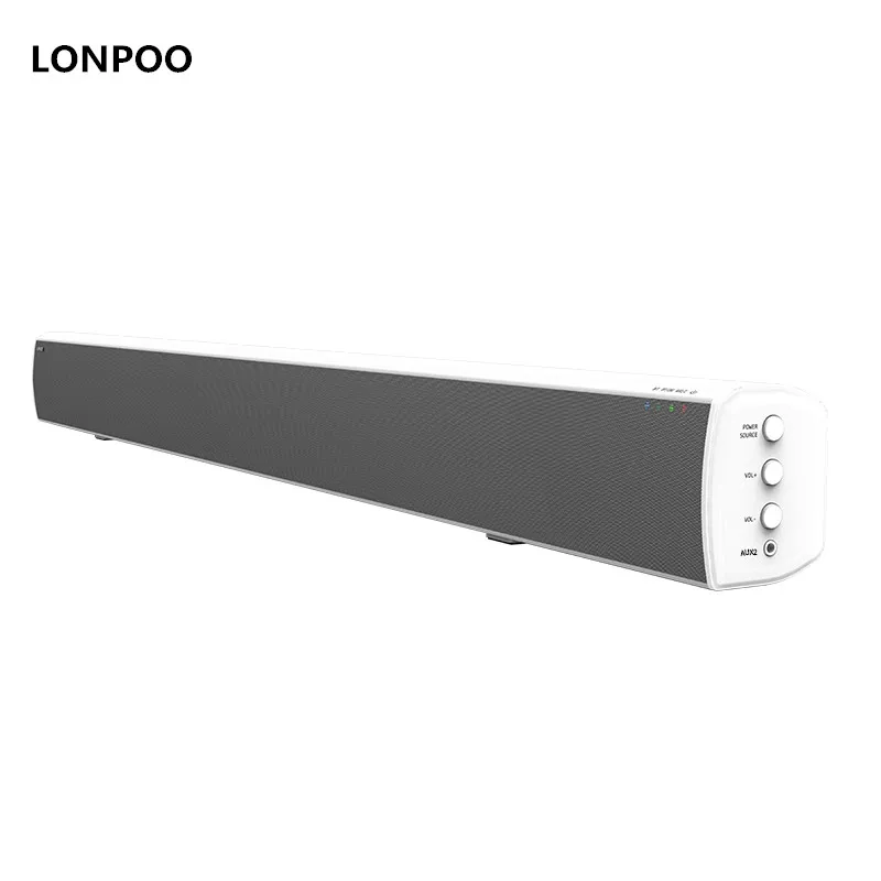 

LONPOO Soundbar Bluetooth Speaker For TV Wireless Stereo Speakers Soundbar Subwoofer TV PC iPhone Home Theatre Soundbar Optic