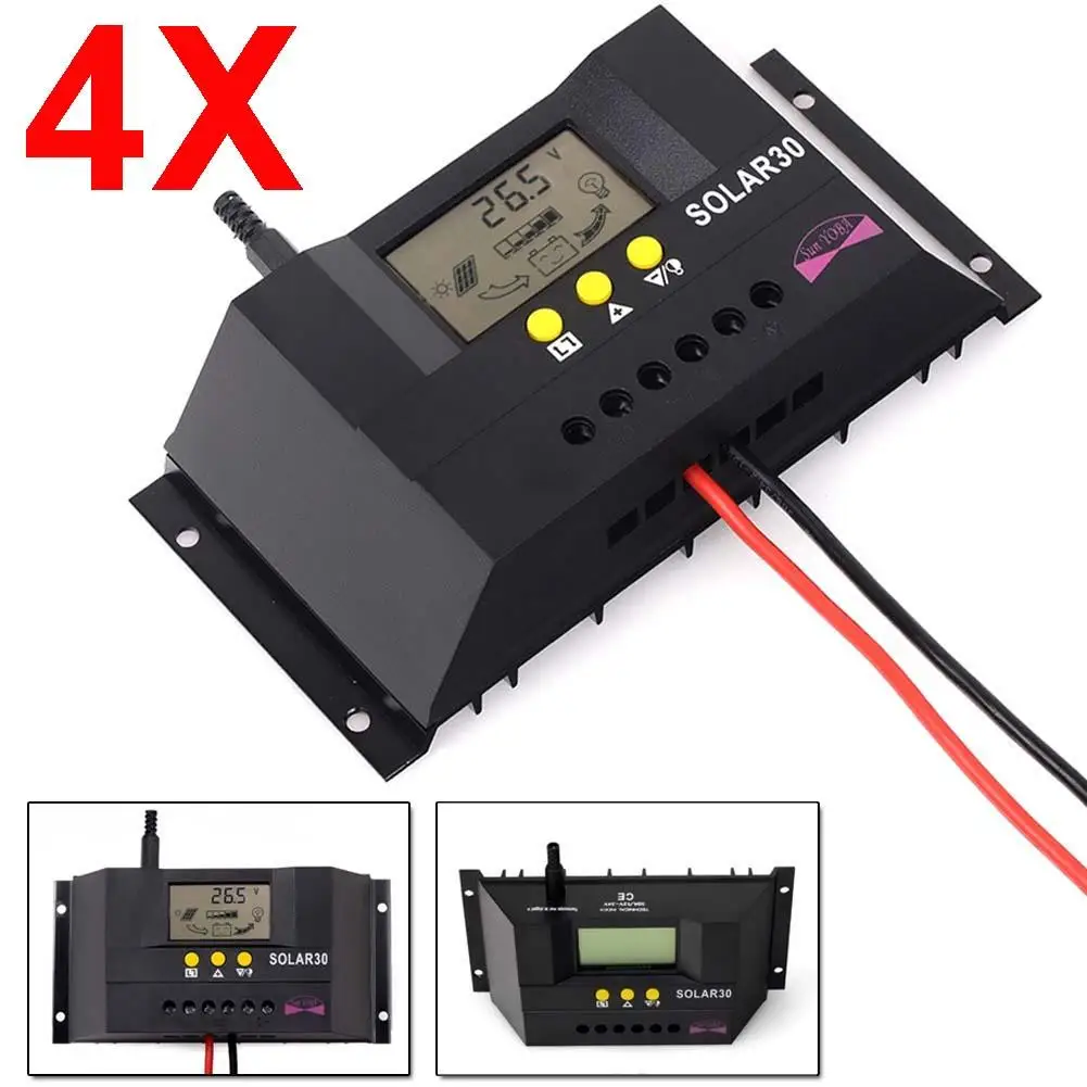 Factory sales! 4PCS 12V/24V auto Wind Solar hybrid Charge Controller