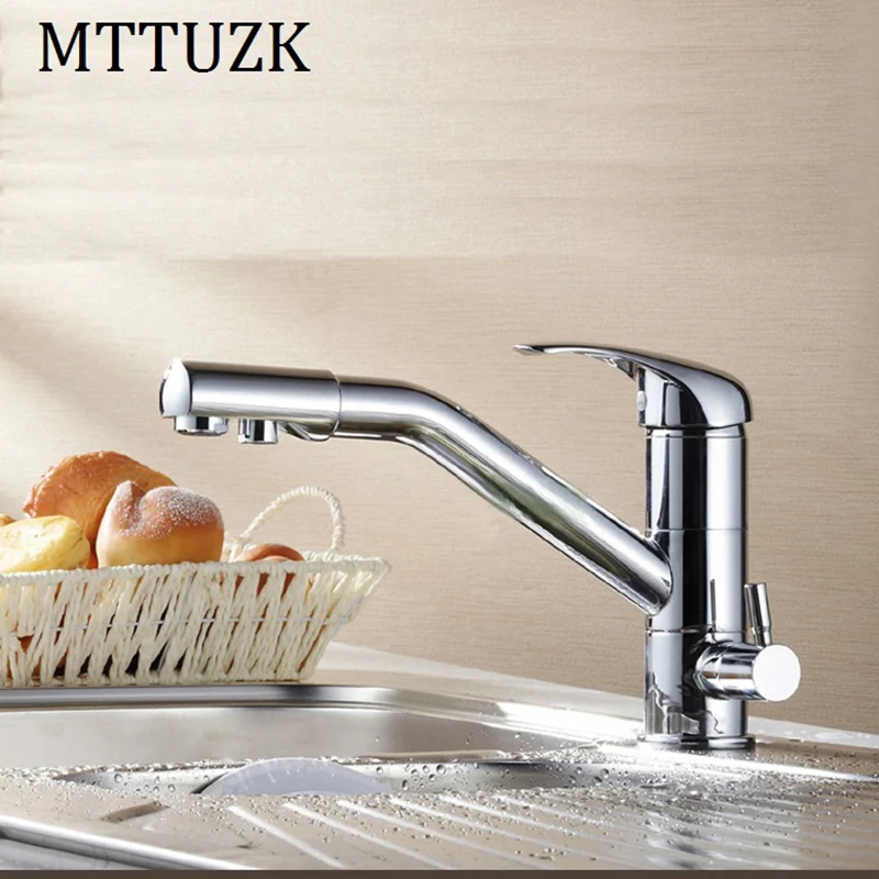 MTTUZK Kitchen basin 2 Outlet pure water taps multifunctional cold and hot water purifier faucet drinking