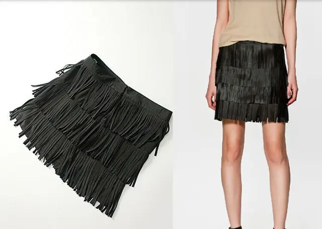 Leather Tassel Dress