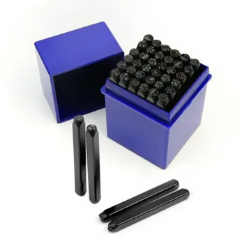 

36 PCS 3-4-5-6mm 1/8'' Alphanumeric Number Punch Letter Steel Stamp Dies Set for Jewelers Set Metal Hand Tool Set