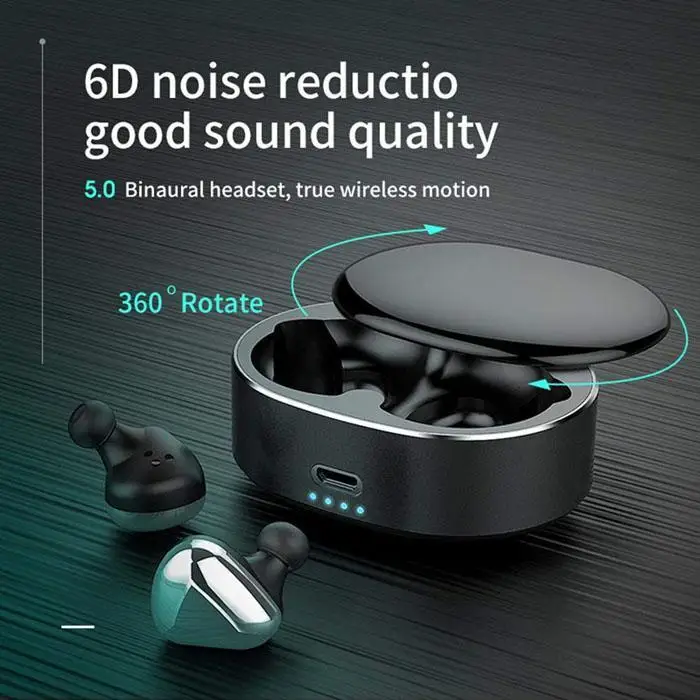 Беспроводные Bluetooth Hifi наушники стерео спортивные наушники-вкладыши с зарядной коробкой