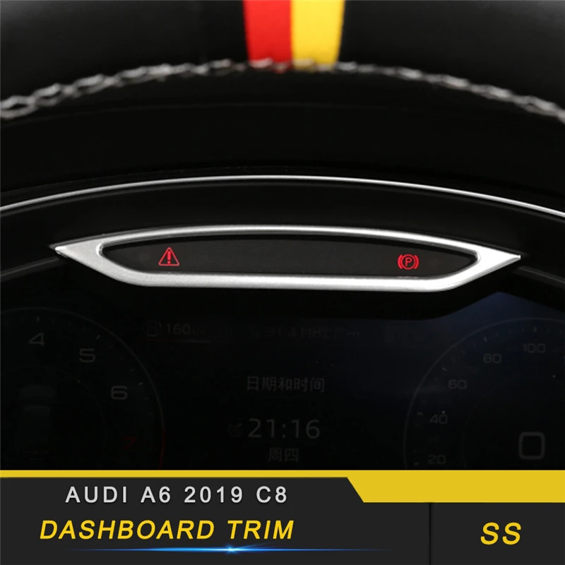 

For Audi A6 2019 C8 Car Styling Console Dashboard Panel Cover Trim Frame Sticker Interior Accessories
