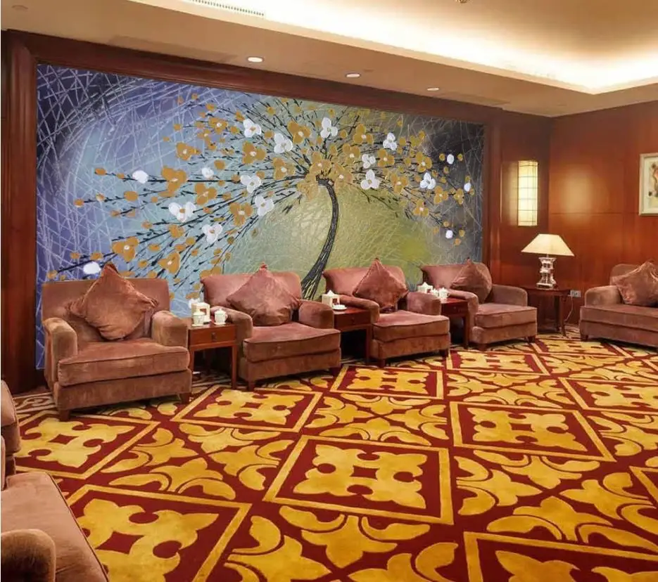 wallpaper for walls 3 d for living room Abstract embossed oil painting rich tree background wall wallpaper for walls 3 d for living room Abstract embossed oil painting rich tree background wall