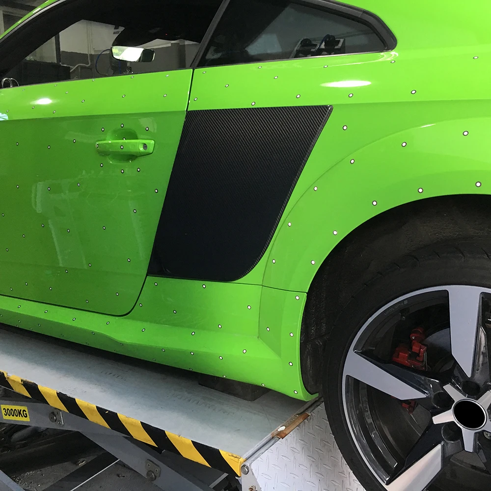 Для Audi TT 8S TTRS TT Quattro SLINE купе 2-дверный фабрики углеродного волокна задняя дверь сбоку отделка украшения