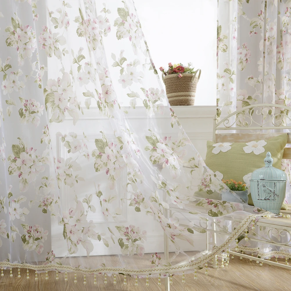 Орхидея цветок отвесные шторы окно экран занавеска для окна дверь шарф шторы с драпировкой для декора комнаты(розовый