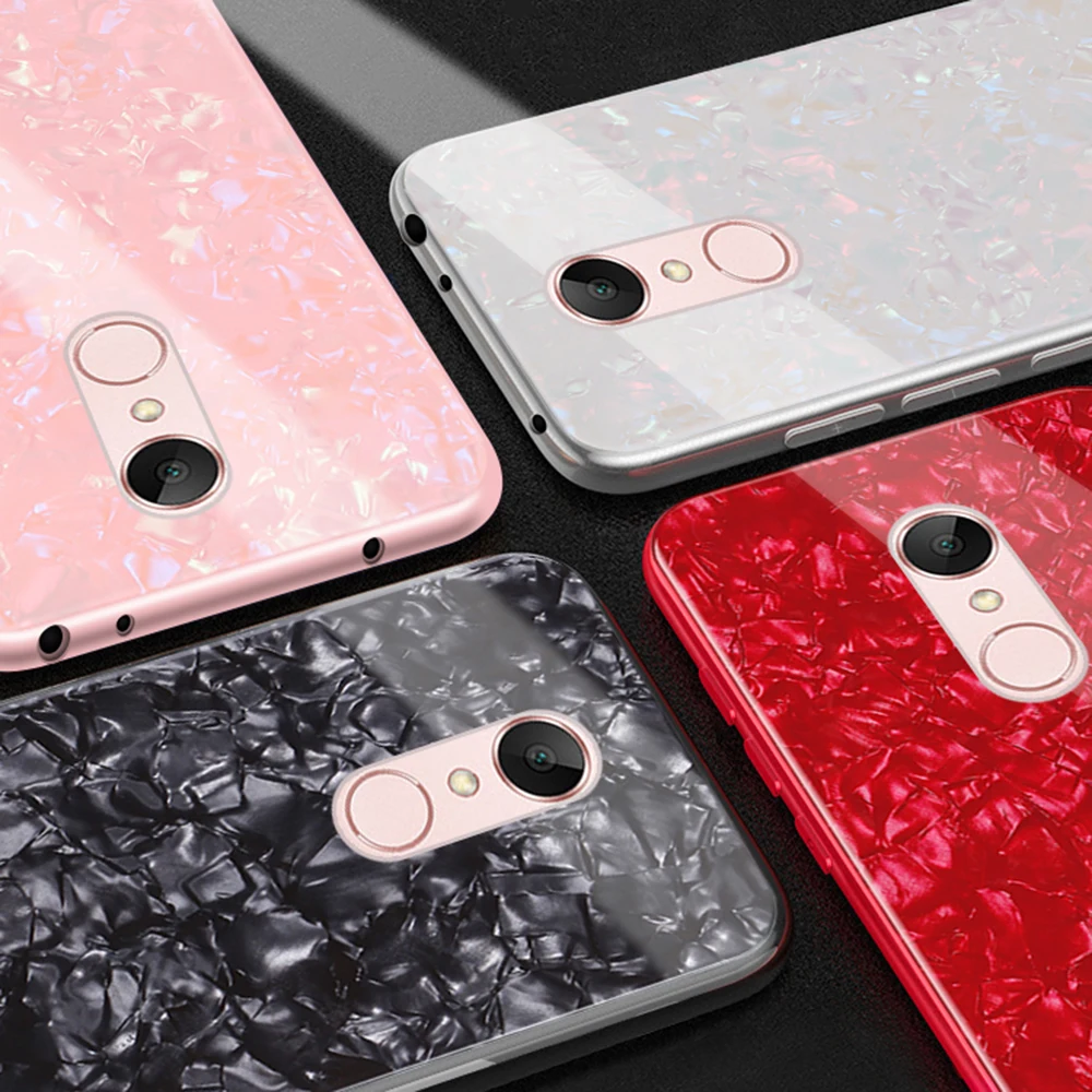 YIESOM Tempered Glass Case For Xiaomi Redmi 5 Plus Back Cover Shell Soft TPU Bumper Phone Case For Xiaomi Redmi 5  5 Plus Coque (3)
