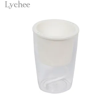 

Lychee Life Self-watering Flower Pot Transparent Flower Plant Pots for Balcony Home Garden Supplies