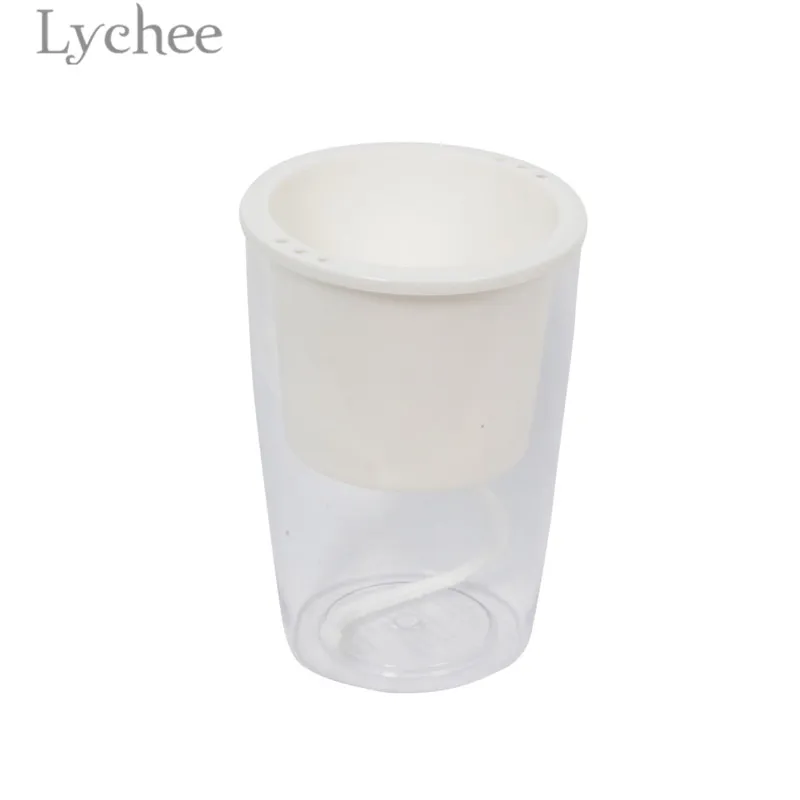 

Lychee Self-watering Flower Pot Transparent Flower Plant Pots for Balcony Home Garden Supplies