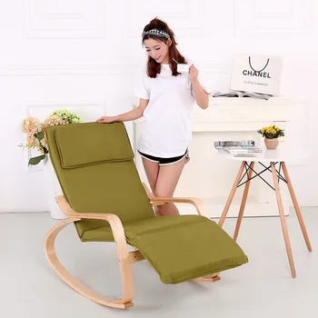 

beach chair Recliners Rocking indoor leisure chair solid wood chair bedroom living room bentwood chair
