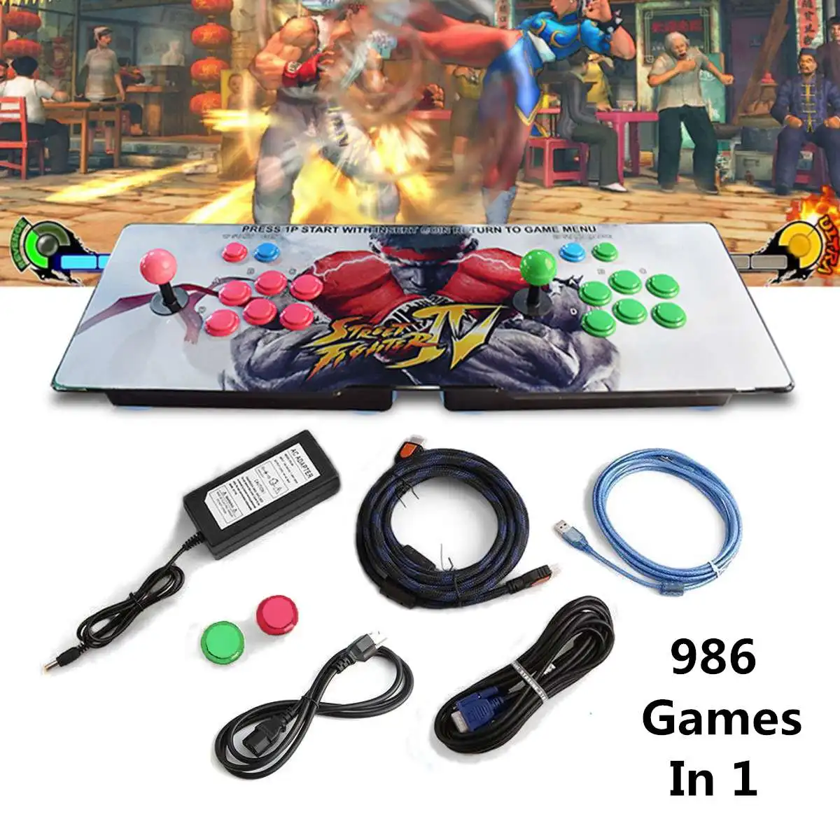 

Metal double Stick Arcade Game Console 815 Game 2 players Pandora's Box 4S+