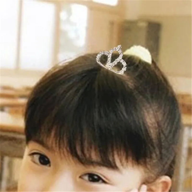

Hot Design Cute Princess Shiny Rhinestone Crown Hair Clip Girls Crystal Hair Accessories Children Hair Combs Hairpins Wholesale