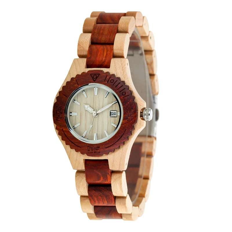 CUCOL Top Fashion Grade Watch for Men Quartz Watches Wood Grain Watch