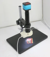 14MP HDMI USB Digital Industry Video Microscope Camera Set + Big Stand Table+300X C-MOUNT Lens for PCB phone repair