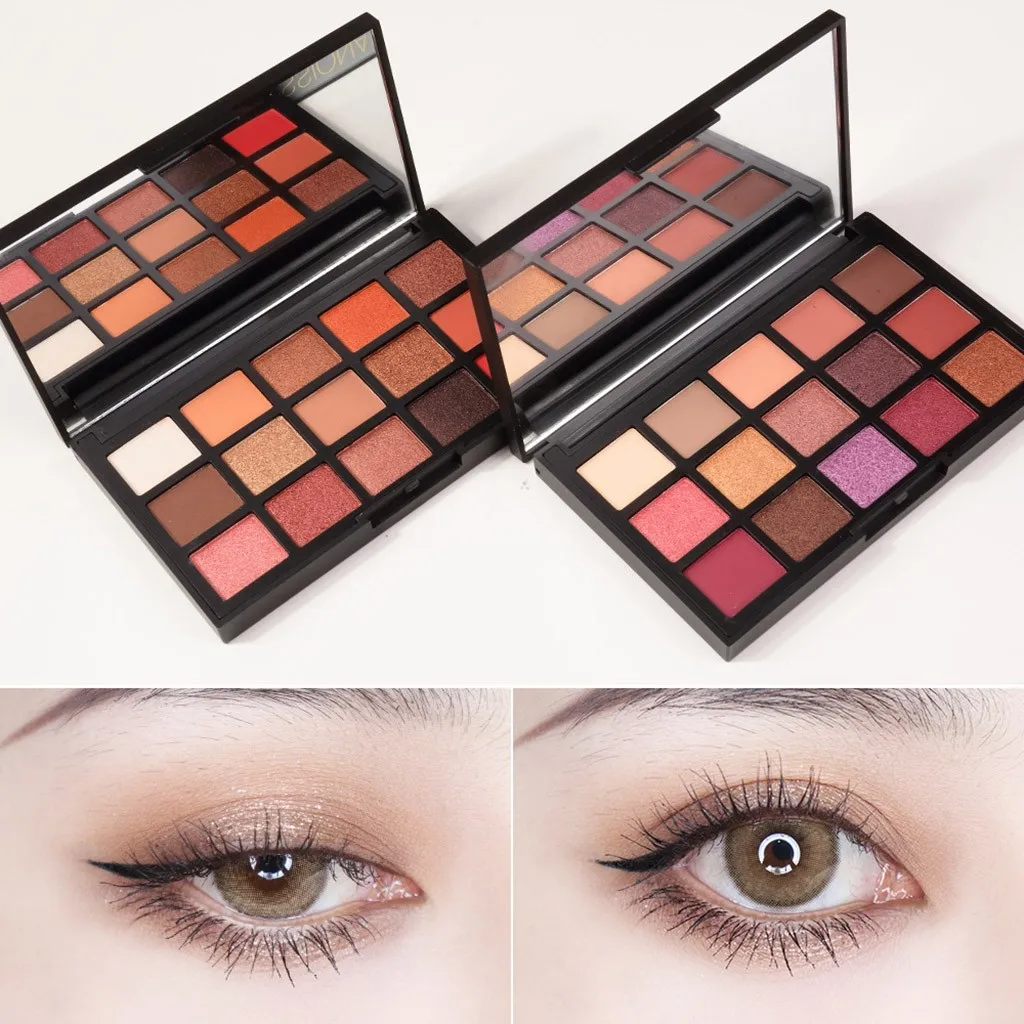 

15 Colors Professional Eyeshadow Makeup Earth Color Eyeshadow Makeup Plate Shimmer Matte Glitter EyeShadow paleta glitter