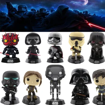 

Action Figure Anime Figure Star War Kylo Ren Chewbacca Darth Vader Boba Jango Fett Stormtrooper Head Q Edition For Car