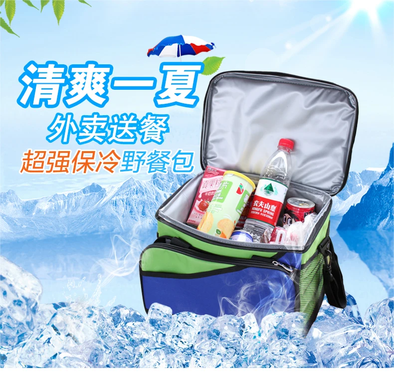 Insulation Cooler Bag Thermal Food Cans Storage Picnic Lunch Shoulder Tote Waterproof Box Cars Bags Pack (1)