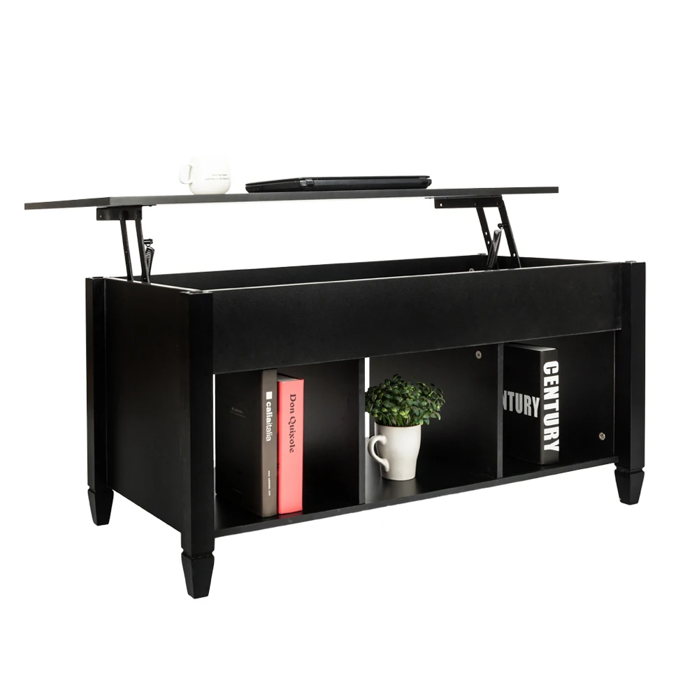 

Lift Top Coffee Table Modern Functional Tea Table Hidden Compartment Dropshipping