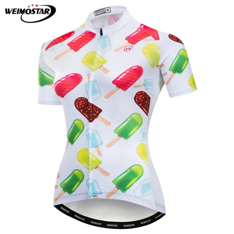 

Weimostar mtb Cycling Jersey Women Mountain Road Bike Jersey Popsicle Bicycle Shirt Summer Ladies Cycling Wear Clothes Ciclismo
