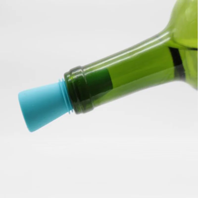 

1pcs Round Shaped Wine Bottle Stoppers Silicone Beer Wine Cork Plug Bottle Cover Dust-proof Kitchen Bar Tool