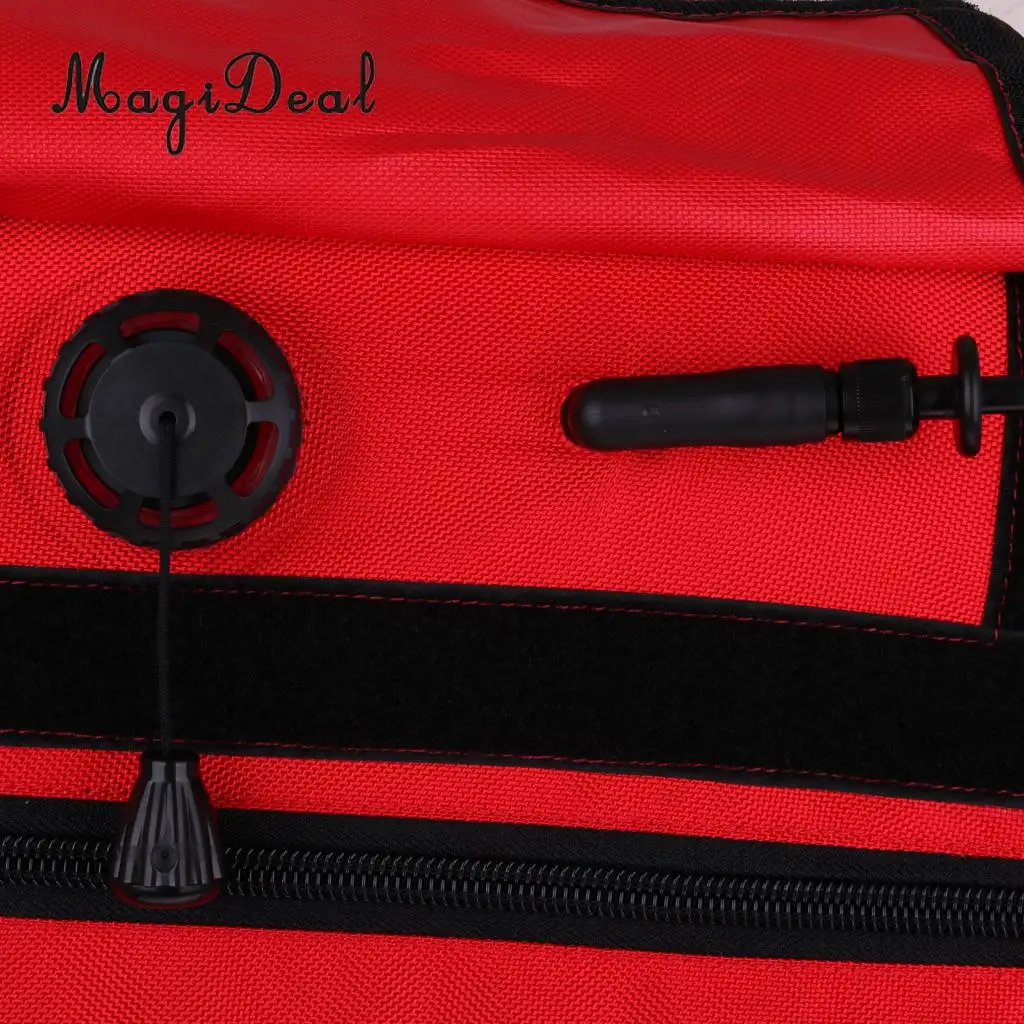 Premium Freediving Training Buoy, Freediver Scuba Diver Inflatable Safety Float with Over Pressure Relief Valve, Oral Inflator