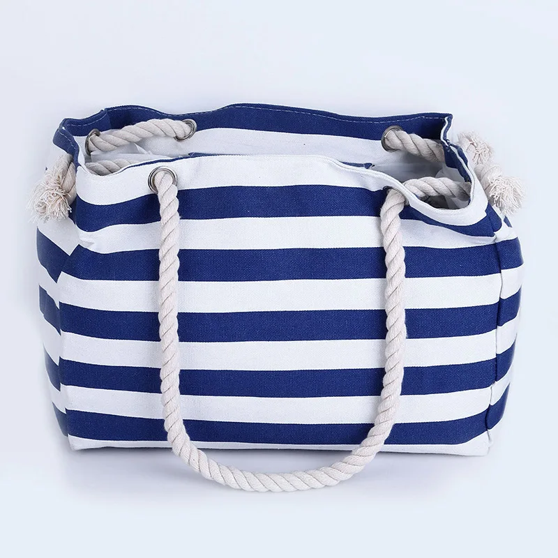 Women Summer Beach Shoulder Bag Handbag Hobo Canvas Shopping Tote Zipper Large !