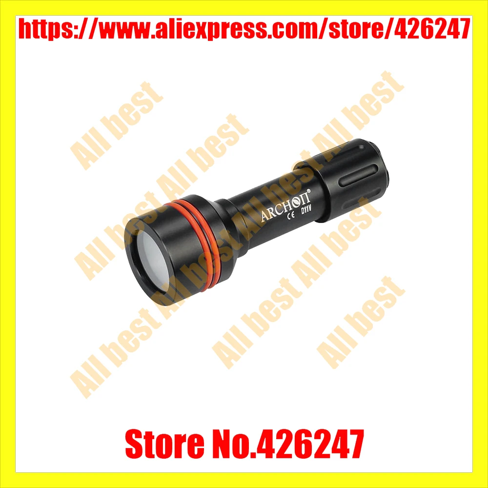 

Free Shipping Original ARCHON D11V Snorkeling Cree 860LM 100m Diving Flashlight Video Light Troch Underwater