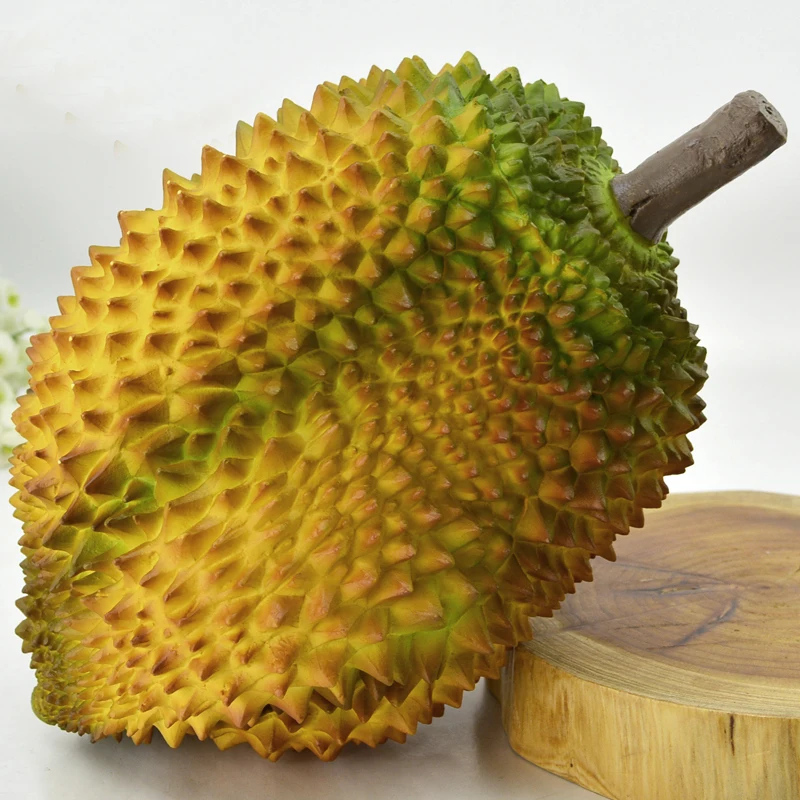 

050 Simulation durian Fake durian meat PU fake durian fruit king model Home Photo Props fruit shop decoration 28*18cm