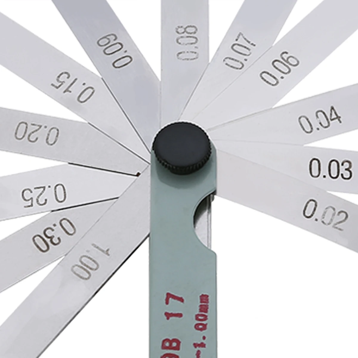 Mayitr 17 Blade Metric Feeler Gauge Gap Filler 0.02-1.00mm Thickness Measurement Layout Tool 100mm