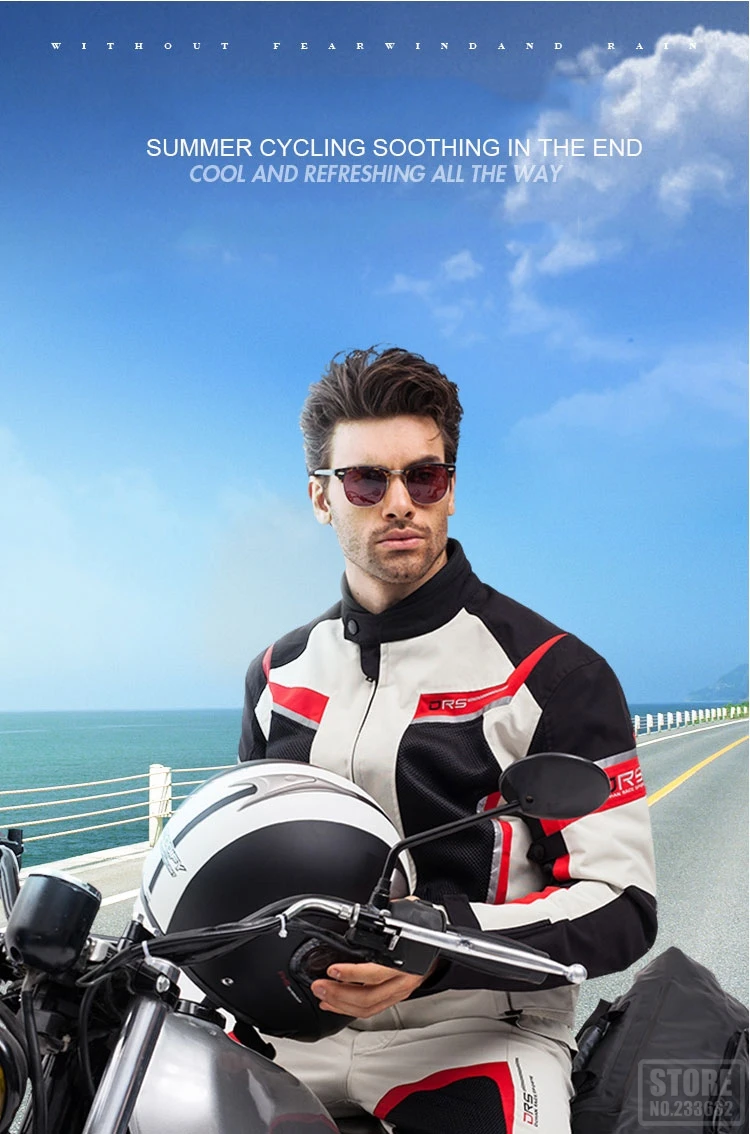DUHAN мотоциклетные брюки мужские летние дышащие бездорожья брюки сетка мотогонок мотоциклетная защитная одежда